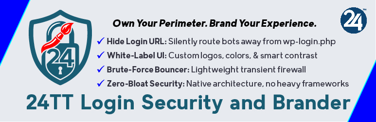 24TT Login Security And Brander Preview Wordpress Plugin - Rating, Reviews, Demo & Download
