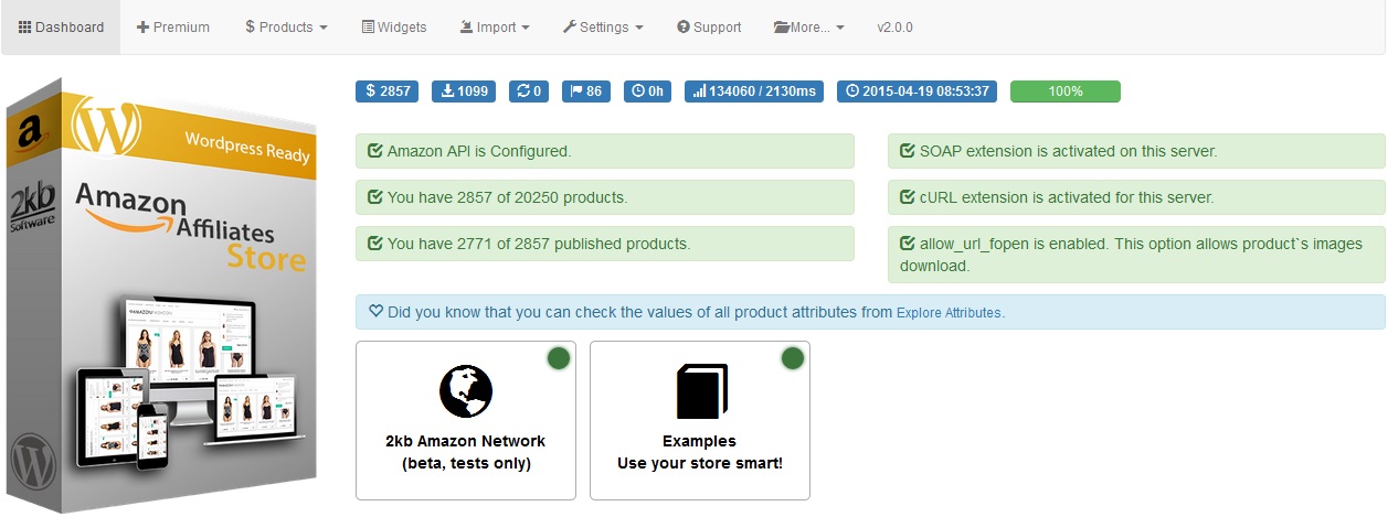 2kb Amazon Affiliates Store Preview Wordpress Plugin - Rating, Reviews, Demo & Download