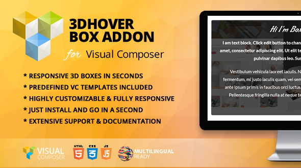 3D Hover Box Addon For WPBakery Page Builder (formerly Visual Composer) Preview Wordpress Plugin - Rating, Reviews, Demo & Download