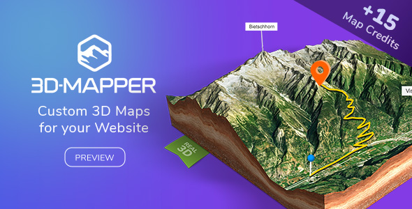 3D Map Wordpress Plugin – 3D-Mapper Preview - Rating, Reviews, Demo & Download