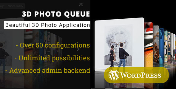 3D Photo Queue – WordPress Media Plugin Preview - Rating, Reviews, Demo & Download
