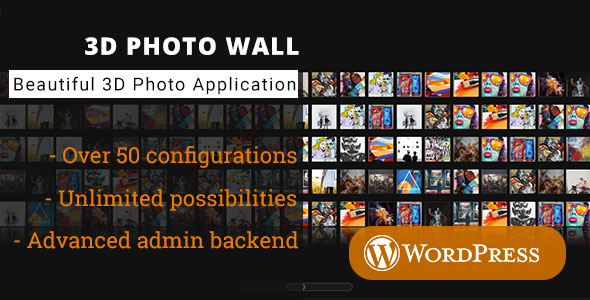 3D Photo Wall – WordPress Media Plugin Preview - Rating, Reviews, Demo & Download