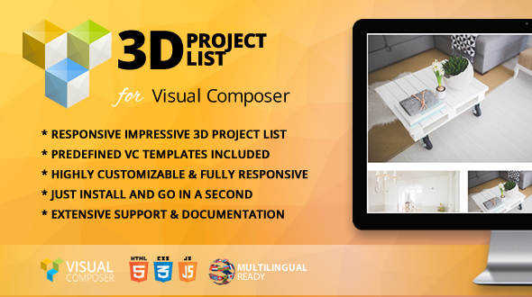 3D Project List Addon For WPBakery Page Builder (formerly Visual Composer) Preview Wordpress Plugin - Rating, Reviews, Demo & Download