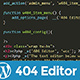 404 Page Editor For WordPress