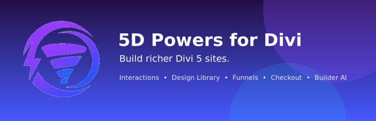 5D Powers For Divi Preview Wordpress Plugin - Rating, Reviews, Demo & Download