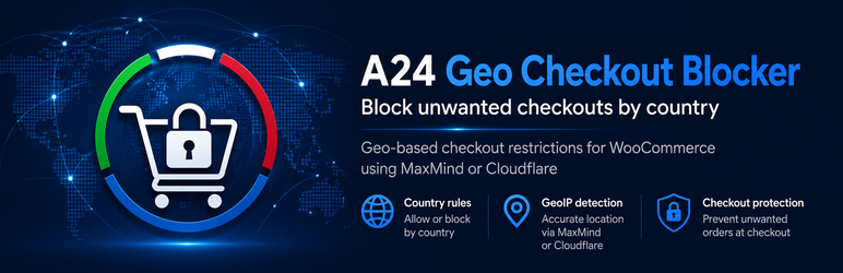 A24 Geo Checkout Blocker Preview Wordpress Plugin - Rating, Reviews, Demo & Download
