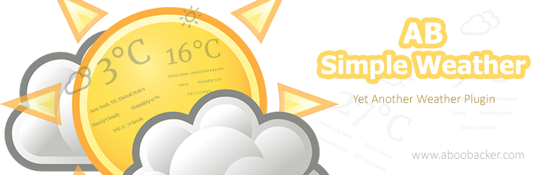 AB Simple Weather Preview Wordpress Plugin - Rating, Reviews, Demo & Download