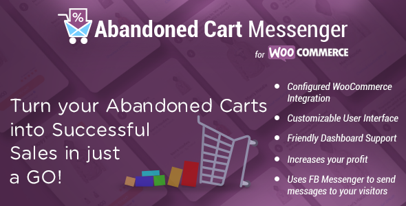 Abandoned Cart Messenger – Recover Your WooCommerce Abandoned Carts With Facebook Messenger Preview Wordpress Plugin - Rating, Reviews, Demo & Download