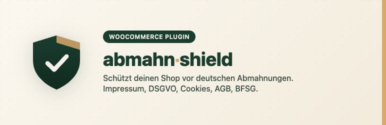 Abmahn-Shield Preview Wordpress Plugin - Rating, Reviews, Demo & Download