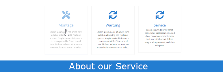 About Our Services Preview Wordpress Plugin - Rating, Reviews, Demo & Download