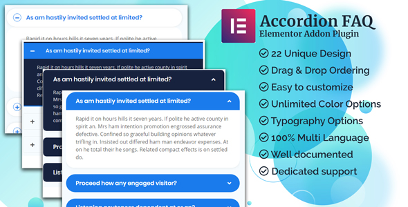 Accordion Elementor Addon Preview Wordpress Plugin - Rating, Reviews, Demo & Download