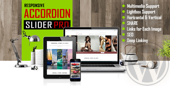 Accordion Slider PRO – Responsive Image And Video WordPress Plugin Preview - Rating, Reviews, Demo & Download
