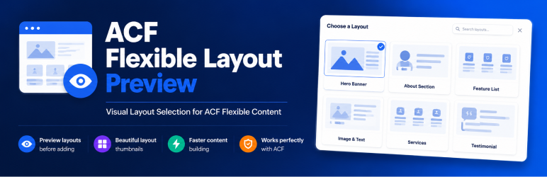 ACF Flexible Layout Preview Preview Wordpress Plugin - Rating, Reviews, Demo & Download