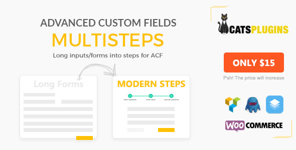 ACF Multistep – Turn Long Input Into Steps Preview Wordpress Plugin - Rating, Reviews, Demo & Download