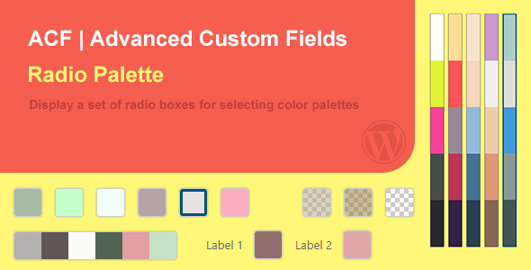 ACF Palette Field (Color Swatches) Preview Wordpress Plugin - Rating, Reviews, Demo & Download