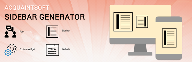 Acquaintsoft Sidebar Generator Preview Wordpress Plugin - Rating, Reviews, Demo & Download