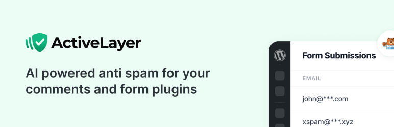 ActiveLayer Anti-Spam: Spam Protection For Forms & Comments Preview Wordpress Plugin - Rating, Reviews, Demo & Download