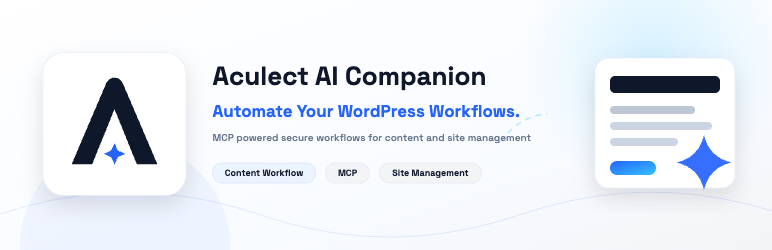 Aculect AI Companion Preview Wordpress Plugin - Rating, Reviews, Demo & Download