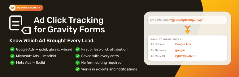 Ad Click Tracking For Gravity Forms Preview Wordpress Plugin - Rating, Reviews, Demo & Download