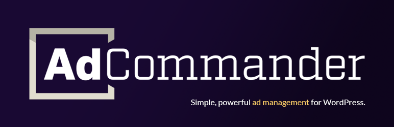 Ad Commander – Banner & Ad Manager Preview Wordpress Plugin - Rating, Reviews, Demo & Download