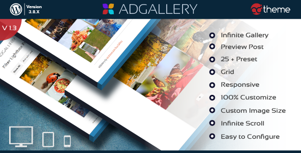 AD Gallery – Premium Wordpress Plugin Preview - Rating, Reviews, Demo & Download