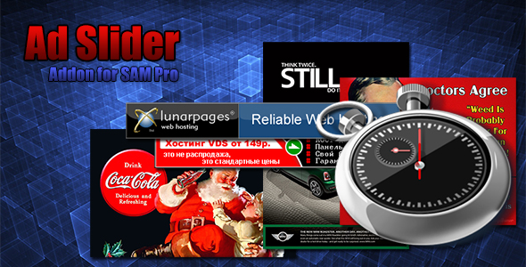 Ad Slider For SAM Pro Preview Wordpress Plugin - Rating, Reviews, Demo & Download