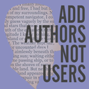 Add Authors Not Users