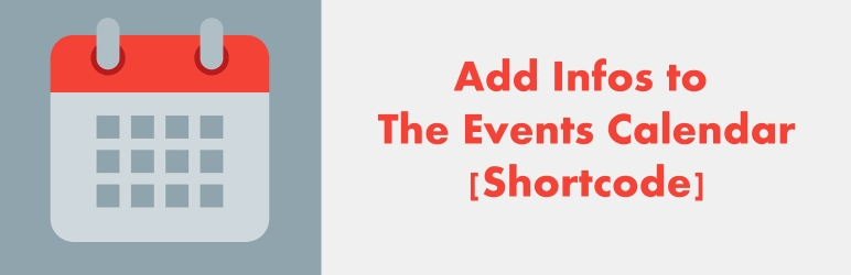 Add Infos To The Events Calendar Preview Wordpress Plugin - Rating, Reviews, Demo & Download