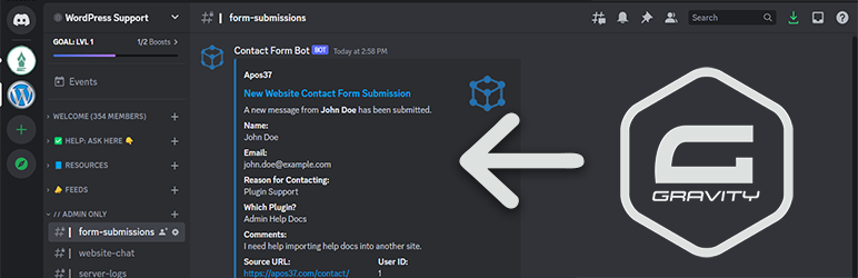 Add-On For Discord And Gravity Forms Preview Wordpress Plugin - Rating, Reviews, Demo & Download