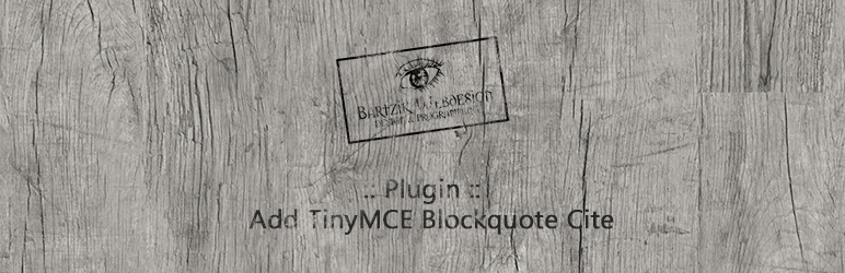 Add TinyMCE Blockquote Cite Preview Wordpress Plugin - Rating, Reviews, Demo & Download