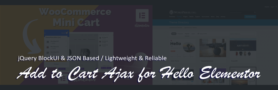 Add To Cart Ajax For Hello Elementor Preview Wordpress Plugin - Rating, Reviews, Demo & Download