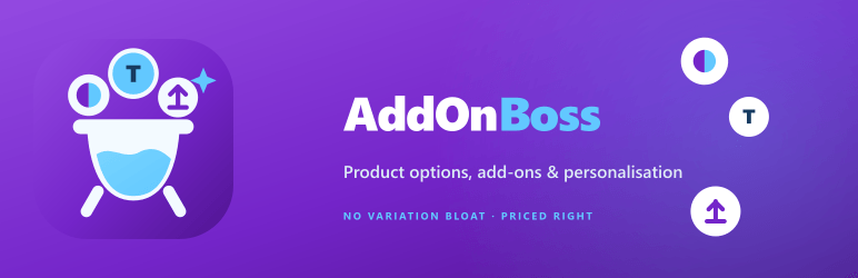 AddOnBoss – Product Options, Add-Ons & Personalisation For WooCommerce Preview Wordpress Plugin - Rating, Reviews, Demo & Download