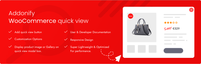 Addonify – Quick View For WooCommerce Preview Wordpress Plugin - Rating, Reviews, Demo & Download