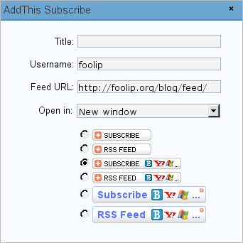 AddThis Sidebar Widget Preview Wordpress Plugin - Rating, Reviews, Demo & Download