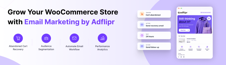 Adflipr For WooCommerce Preview Wordpress Plugin - Rating, Reviews, Demo & Download