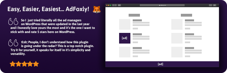 AdFoxly – Ad Manager, AdSense Ads & Ads Wordpress Plugin - Rating, Reviews, Demo & Download