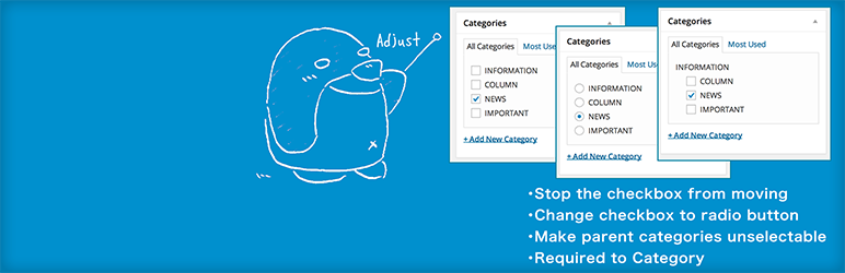 Adjust Admin Categories Preview Wordpress Plugin - Rating, Reviews, Demo & Download