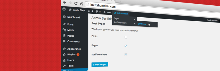 Admin Bar Edit Content Links Preview Wordpress Plugin - Rating, Reviews, Demo & Download