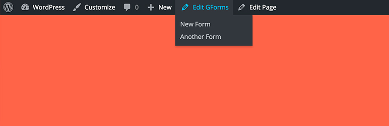 Admin Bar Edit Links For Gravity Forms Preview Wordpress Plugin - Rating, Reviews, Demo & Download