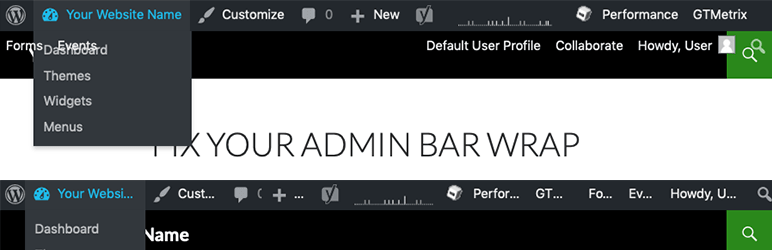Admin Bar Wrap Fix Preview Wordpress Plugin - Rating, Reviews, Demo & Download