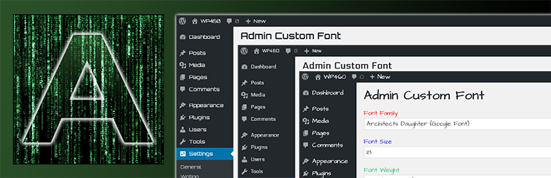 Admin Custom Font Preview Wordpress Plugin - Rating, Reviews, Demo & Download