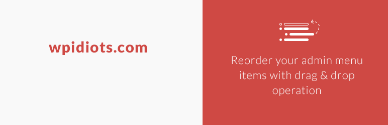 Admin Menu Reorder Preview Wordpress Plugin - Rating, Reviews, Demo & Download