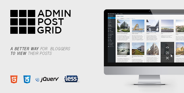 Admin Post Grid Preview Wordpress Plugin - Rating, Reviews, Demo & Download