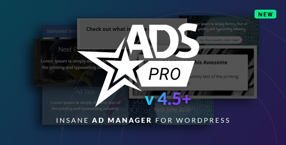 Ads Pro Plugin – Multi-Purpose WordPress Advertising Manager Preview - Rating, Reviews, Demo & Download