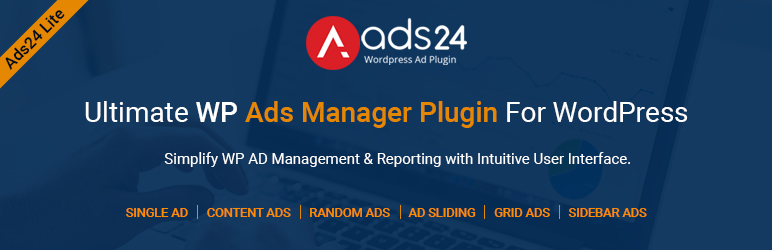 Ads24 Lite – Ultimate WP Ads Manager Plugin Preview - Rating, Reviews, Demo & Download