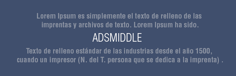 AdsMiddle Preview Wordpress Plugin - Rating, Reviews, Demo & Download