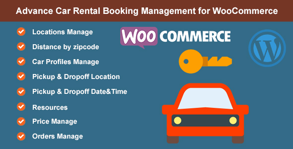 Advance Car Rental Booking Management For WooCommerce Preview Wordpress Plugin - Rating, Reviews, Demo & Download