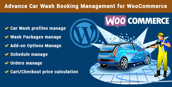 Advance Car Wash Booking Management For WooCommerce Preview Wordpress Plugin - Rating, Reviews, Demo & Download