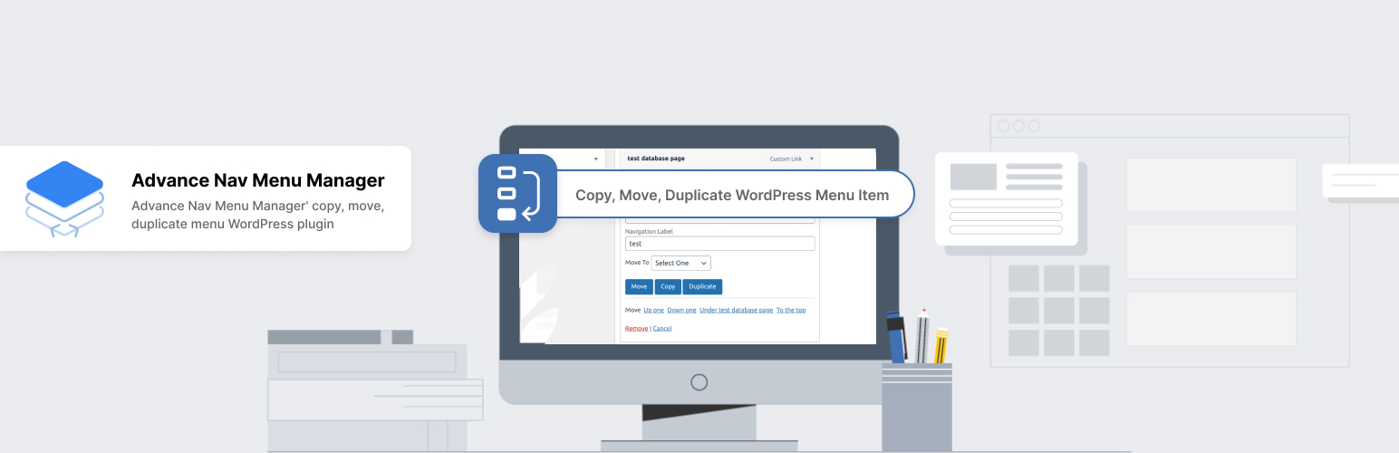 Advance Nav Menu Manager Preview Wordpress Plugin - Rating, Reviews, Demo & Download