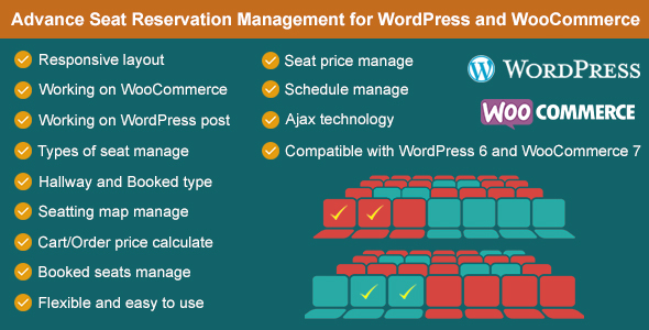 Advance Seat Reservation Management For WooCommerce Preview Wordpress Plugin - Rating, Reviews, Demo & Download